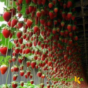 Клубника ампельная Анастасия купить по цене от 370р. в интернет-магазине «Посадика» с доставкой почтой в в Кизеле и по всей России – [изображение №1].
